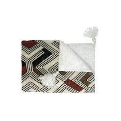 Plaids, Jetés Pomax TOUDOU Blanc