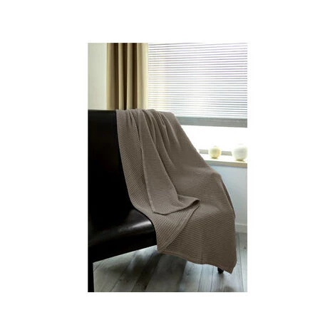 Plaids, Jetés DecoByZorlu NID D'ABEILLE Gris 4 Plaids, Jetés DecoByZorlu NID D'ABEILLE Gris – Image 2