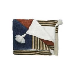 Plaids, Jetés Pomax TOUDOU Blanc