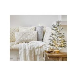 Plaids, Jetés Decoris PERLA Blanc -Plaid et couverture Soldes 65903586 2