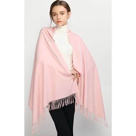 BDD Écharpe Longue Barbe Châle Rose D'hiver Atmosphérique Haut De Gamme Adaptée Aux Camarades De Classe De La Réunion Annuelle 5 BDD Écharpe Longue Barbe Châle Rose D'hiver Atmosphérique Haut De Gamme Adaptée Aux Camarades De Classe De La Réunion Annuelle – Image 3