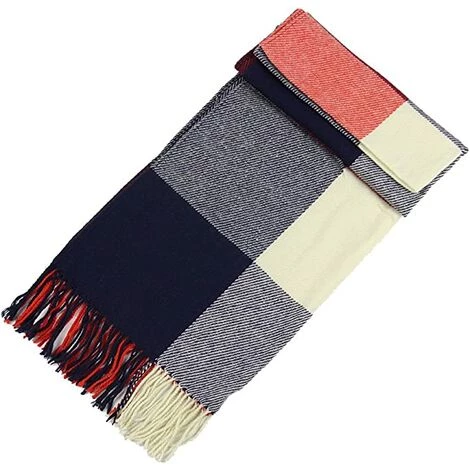 BDD Écharpe D'hiver Femme Plaid Longue écharpe Chaude Grand Châle Doux écharpe Gland élégant 7 BDD Écharpe D'hiver Femme Plaid Longue écharpe Chaude Grand Châle Doux écharpe Gland élégant – Image 5