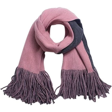 BDD Écharpe De Mode Fille écharpe Frangée Allongeant épaississement Hiver écharpe Chaude Châle Cadeau De Noël 3 BDD Écharpe De Mode Fille écharpe Frangée Allongeant épaississement Hiver écharpe Chaude Châle Cadeau De Noël
