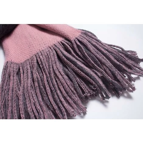 BDD Écharpe De Mode Fille écharpe Frangée Allongeant épaississement Hiver écharpe Chaude Châle Cadeau De Noël 6 BDD Écharpe De Mode Fille écharpe Frangée Allongeant épaississement Hiver écharpe Chaude Châle Cadeau De Noël – Image 4