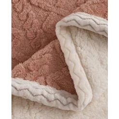 BDD Climatisation Sieste Sieste Couverture Chaude Douce Couverture Tricotée Double Couette Couvre-lit Corail Polaire Poudre -Plaid et couverture Soldes 65905754 4