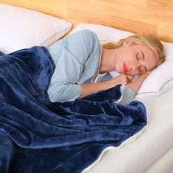 BDD Couverture Canapé Sherpa Couverture, Couverture à Poils épais, Couverture En Peluche Pour Chambre, Canapé, Lit Bleu Foncé 10 BDD Couverture Canapé Sherpa Couverture, Couverture à Poils épais, Couverture En Peluche Pour Chambre, Canapé, Lit Bleu Foncé -Plaid et couverture Soldes 65905878 4