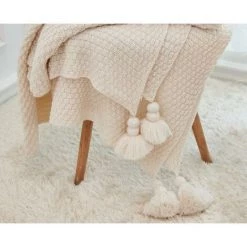 BDD Couverture De Climatiseur Tricotée De Style Nordique Avec Pompon, Couverture De Lit Douce Et Chaude Couverture De Canapé En Flanelle à Carreaux Beige 8 BDD Couverture De Climatiseur Tricotée De Style Nordique Avec Pompon, Couverture De Lit Douce Et Chaude Couverture De Canapé En Flanelle à Carreaux Beige -Plaid et couverture Soldes 65905929 3