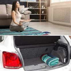 THSINDE 200x300cm Couverture Tapis De Pique-Nique Grand Tapis De Plage Couverture Pliable Imperméable_(costbuy) -Plaid et couverture Soldes 65915668 4