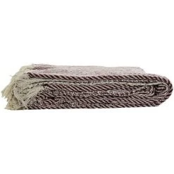 BRICOMARTEAU Couverture DKD Home Decor Coton Frange (150 X 200 X 1 Cm) (2 Pcs) -Plaid et couverture Soldes 65930169 3