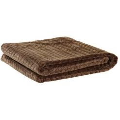 BRICOMARTEAU Couverture DKD Home Decor Flèches Marron (130 X 170 X 2 Cm)