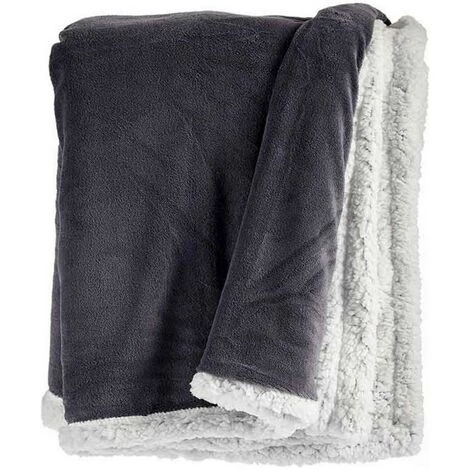 BRICOMARTEAU Couverture Polaire Gris Blanc (130 X 170 Cm) 3 BRICOMARTEAU Couverture Polaire Gris Blanc (130 X 170 Cm)