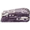 BRICOMARTEAU Couverture Raschel Gris (240 X 0,5 X 220 Cm) -Plaid et couverture Soldes 65941203 1