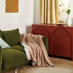 ILOVEMILAN Couverture Polaire Coussin De Canapé - Coussin De Canapé Camel 130x160, Couverture Sherpa Sherpa Couverture Épaissie Chaude Double Flanelle, Douce Et Chaude 1 Personne 10 ILOVEMILAN Couverture Polaire Coussin De Canapé - Coussin De Canapé Camel 130x160, Couverture Sherpa Sherpa Couverture Épaissie Chaude Double Flanelle, Douce Et Chaude 1 Personne -Plaid et couverture Soldes 65986966 4