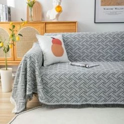 HELLO KITTY BAIN Canapé Avec Gland Canapé Serviette Pad Couverture Complète Simple Canapé Couverture Anti-dérapant Coton Lèpre Housse De Canapé 180x300cm -Plaid et couverture Soldes 66025820 3