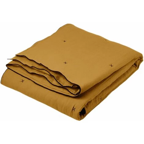 Couvre-lit Matelassé 225x280 Cm MADURA - Bronze Et Bourdon Noir - CARLINA - Bronze Et Bourdon Noir 6 Couvre-lit Matelassé 225x280 Cm MADURA - Bronze Et Bourdon Noir - CARLINA - Bronze Et Bourdon Noir – Image 4