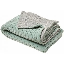 Couvre-lit Matelassé 170x260 Cm MADURA - Baltique - MALO - Baltique