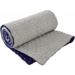 Edredon 90x200 Cm MADURA - Bleu Nuit - MALO - Bleu Nuit -Plaid et couverture Soldes 66079332 3