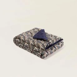 Edredon 90x200 Cm MADURA - Bleu Naturel - PADMA - Bleu Naturel