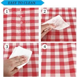 MONLY Couverture De Pique-Nique Tapis De Plage Imperméable 200 × 200cm,Tapis De Pique-Nique Léger Et Lavable à Carreaux Avec Poignée,Convient Pour La Randonnée Voyage Camping En Plein Air,Parc -Plaid et couverture Soldes 66080745 5