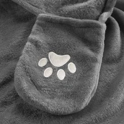 DOUCEUR D'INTÉRIEUR Plaid Capuche 100x120 Cm Flanelle Brodée Singe - Gris 9 DOUCEUR D'INTÉRIEUR Plaid Capuche 100x120 Cm Flanelle Brodée Singe - Gris -Plaid et couverture Soldes 66095099 3