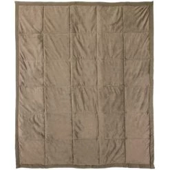 LINNEA Plaid 140x160 100% Polyester 480 G/m2 VEGA - Marron Taupe -Plaid et couverture Soldes 66213253 3