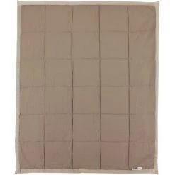 LINNEA Plaid 140x160 100% Polyester 480 G/m2 VEGA - Marron Taupe -Plaid et couverture Soldes 66213253 4