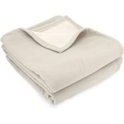 LINNEA Couverture Polaire NARVIK Luxe 240x260 Cm - Marron Galet