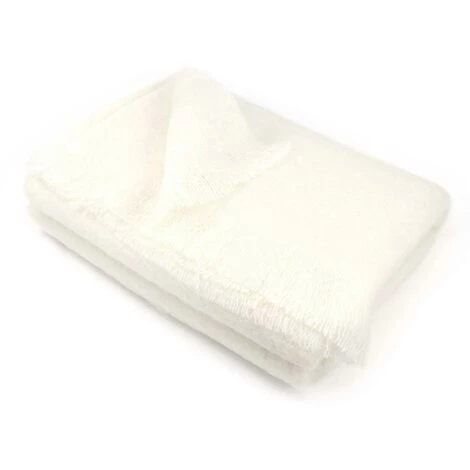 LINNEA Couverture Laine THESEE Mohair 230x260 Cm - Ivoire Naturel 3 LINNEA Couverture Laine THESEE Mohair 230x260 Cm - Ivoire Naturel