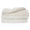 LINNEA Couverture Laine Vierge CYBELE Woolmark 240x300 Cm - Blanc Naturel -Plaid et couverture Soldes 66214284 1