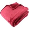 LINNEA Couverture Polaire VELVET Polyester 320 G/m2 220x240 Cm - Rouge Bourgogne 2 LINNEA Couverture Polaire VELVET Polyester 320 G/m2 220x240 Cm - Rouge Bourgogne -Plaid et couverture Soldes 66216379 1