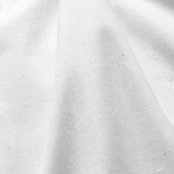 LINNEA Tissu Polycoton Uni ATLAS Blanc - Blanc