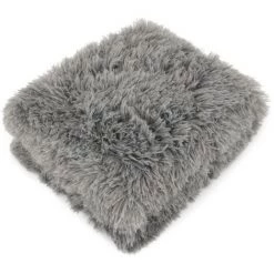 LINNEA Plaid Imitation Fourrure LICIA - Gris