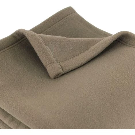LINNEA Couverture TEDDY 100% Polyester 350 G/m2 240x300 Cm - Marron Taupe 4 LINNEA Couverture TEDDY 100% Polyester 350 G/m2 240x300 Cm - Marron Taupe – Image 2