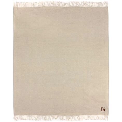 LINNEA Plaid 130x170 Cm 100% Laine Cachemire 240g/m2 BANGALORE Marron Naturel - Marron 5 LINNEA Plaid 130x170 Cm 100% Laine Cachemire 240g/m2 BANGALORE Marron Naturel - Marron – Image 3