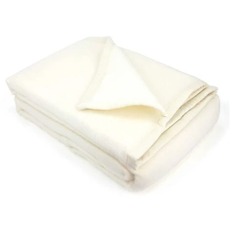 LINNEA Couverture Laine VICTORIA Lambswool 240x300 Cm - Ivoire Naturel 3 LINNEA Couverture Laine VICTORIA Lambswool 240x300 Cm - Ivoire Naturel