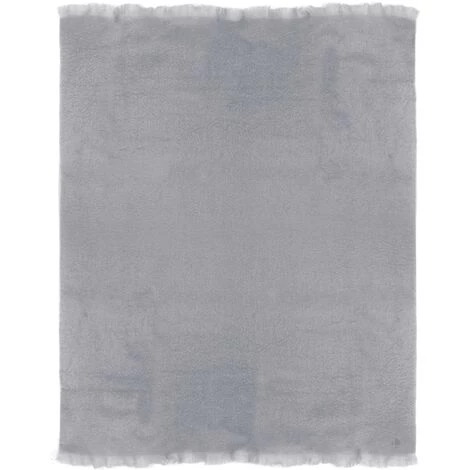 LINNEA Couverture Laine THESEE Mohair 180x220 Cm - Gris Perle 6 LINNEA Couverture Laine THESEE Mohair 180x220 Cm - Gris Perle – Image 4