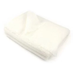 LINNEA Couverture Laine THESEE Mohair 230x300 Cm - Ivoire Naturel