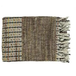 POMAX Plaid En Coton 130x170cm - Coelho - Couleur - Multicolore