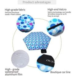 MEZHENG Détails De La Couverture De Pique-nique 220x220cm Couverture De Camping Hydrofuge Couverture De Voyage Pique-nique -Plaid et couverture Soldes 66802339 3