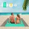 OCXIN Couverture De Plage Imperméable, Tapis De Plage Surdimensionné 200 X 210 Cm Pour 4 à 7 Adultes, Couverture De Pique-nique Sans Sable, Tapis De Pique-nique Portable Léger Pour Voyage, Camping, Pique-nique, Pliable Avec Sac -Plaid et couverture Soldes 66861035 1