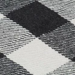 LES TENDANCES Couverture Coton Carreaux 125 X 150 Cm Anthracite -Plaid et couverture Soldes 66904205 3