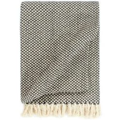 LES TENDANCES Couverture En Coton 220 X 250 Cm Anthracite