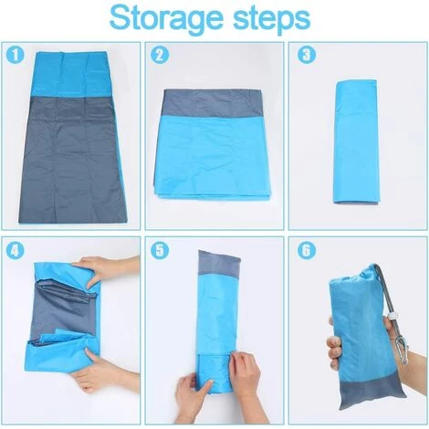 OCXIN Couverture De Plage Ultralégère Couverture De Pique-nique Imperméable 200 X 140 Cm Résistant Au Sable Tapis De Plage Léger Pliable Portable Couverture De Poche Surdimensionnée Couverture De Camping En Plein Air Voyage Avec 4 Poteaux Et Poche 4 OCXIN Couverture De Plage Ultralégère Couverture De Pique-nique Imperméable 200 X 140 Cm Résistant Au Sable Tapis De Plage Léger Pliable Portable Couverture De Poche Surdimensionnée Couverture De Camping En Plein Air Voyage Avec 4 Poteaux Et Poche – Image 2