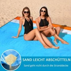 OCXIN Couverture De Plage Couverture De Pique-nique 210 X 200 Cm Tapis De Plage Couverture De Pique-nique Imperméable Sans Sable Couverture D'extérieur Pour La Plage, Le Camping, La Randonnée Portable à Séchage Rapide Sans Sable Imperméable -Plaid et couverture Soldes 66965914 4