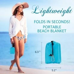 OCXIN Couverture De Plage Couverture De Pique-nique 200 X 210 Cm Tapis De Plage Couverture De Pique-nique Imperméable Sans Sable Couverture D'extérieur Pour La Plage, Le Camping, La Randonnée Portable à Séchage Rapide Sans Sable Imperméable -Plaid et couverture Soldes 66966395 4