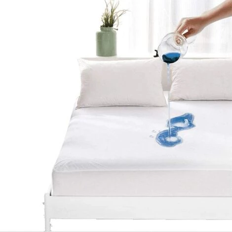YIDOMDE Protège-matelas Imperméable, Blanc, Taille (100*200+30cm) Respirant, Pelucheux Et Coton, Hypoallergénique, Anti-acariens, Antibactérien Couvre-lit Simple 3 YIDOMDE Protège-matelas Imperméable, Blanc, Taille (100*200+30cm) Respirant, Pelucheux Et Coton, Hypoallergénique, Anti-acariens, Antibactérien Couvre-lit Simple