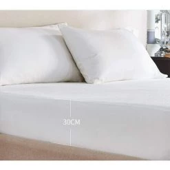 YIDOMDE Protège-matelas Imperméable, Vert, Taille ( 140*200+30cm) Respirant, Pelucheux & Coton, Hypoallergénique, Anti-acariens, Antibactérien Couvre-lit Simple -Plaid et couverture Soldes 67166579 2