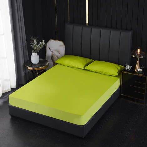 YIDOMDE Protège-matelas Imperméable, Vert, Taille (100*200+30cm) Respirant, Pelucheux Et Coton, Hypoallergénique, Anti-acariens, Antibactérien Couvre-lit Simple 3 YIDOMDE Protège-matelas Imperméable, Vert, Taille (100*200+30cm) Respirant, Pelucheux Et Coton, Hypoallergénique, Anti-acariens, Antibactérien Couvre-lit Simple