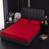 YIDOMDE Protège-matelas Imperméable, Grand Rouge, Taille (140*200+30cm) Respirant, Pelucheux Et Coton, Hypoallergénique, Anti-acariens, Antibactérien Couvre-lit Simple -Plaid et couverture Soldes 67166696 1