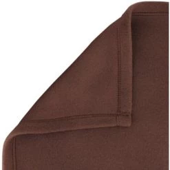 LINNEA Couverture Polaire ISBA Traité Non-feu 180x220 Cm - Marron Chocolat -Plaid et couverture Soldes 67715391 3